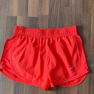 Nike Women's Orange Athletic Shorts